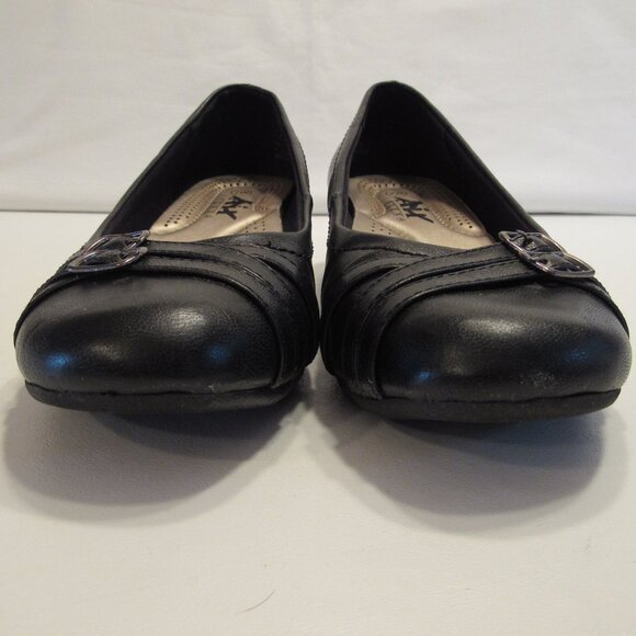 Air Flex Comfort Slip On Ballet Flats Black Size 7W - Picture 2 of 11